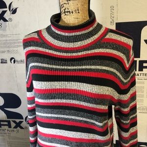 VINTAGE, striped turtle neck